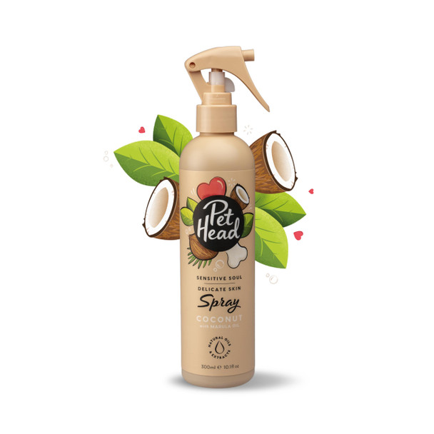 Pet Head Sensitive Soul Dog Shampoo Coconut Scent Shampoo For Dogs With Sensitive Skin Moisturizing Professional Grooming Vegan Gentle Formula For Puppies Made In Usa 16Fl Oz