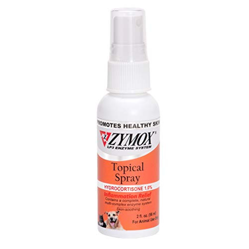 Zymox Topical Hot Spot Spray For Dogs And Cats With 1% Hydrocortisone 2Oz