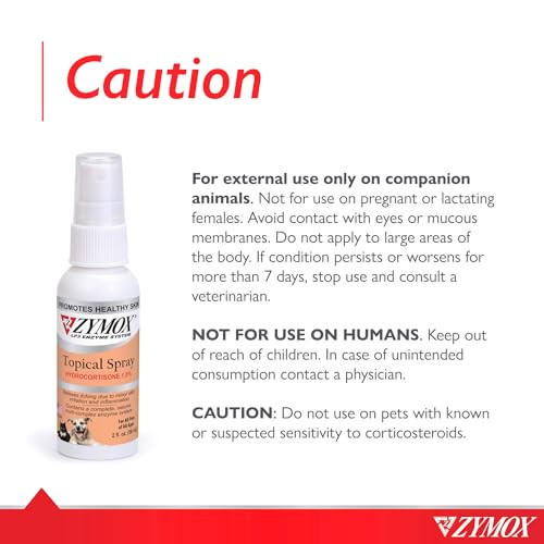 Zymox Topical Hot Spot Spray For Dogs And Cats With 1% Hydrocortisone 2Oz