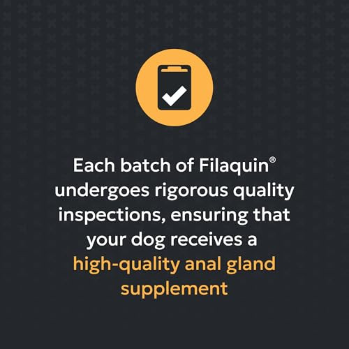 Nutramax Laboratories Filaquin Anal Gland Supplement For Dogs From The Same Company As Cosequin and Proviable With Pre and Postbiotics And Psyllium Husk Fiber To Support Anal Gland Health 90 Count Soft Chews