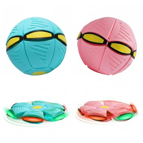 Jfbnxb Magic Ball Magic Bouncing Ball Set Interactive Play For Kids 14+ 6 Gleamy Magic Kick Indoor Soccer Ball 2Pack Macaron Blue And Pink