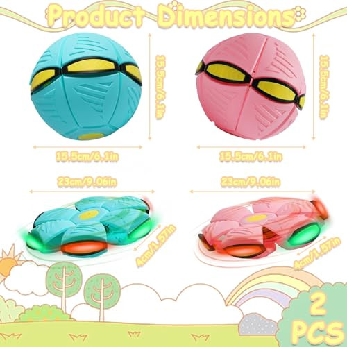 Jfbnxb Magic Ball Magic Bouncing Ball Set Interactive Play For Kids 14+ 6 Gleamy Magic Kick Indoor Soccer Ball 2Pack Macaron Blue And Pink