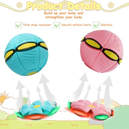 Jfbnxb Magic Ball Magic Bouncing Ball Set Interactive Play For Kids 14+ 6 Gleamy Magic Kick Indoor Soccer Ball 2Pack Macaron Blue And Pink