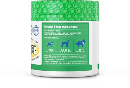 Nutricost Pets Calming Support Soft Chews For Dogs Beef Flavored 60 Count Helps Manage Occasional Stress and Tension Nasc