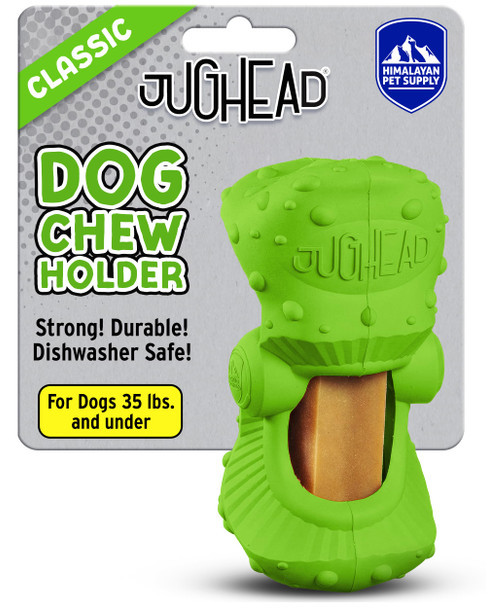Himalayan Dog Chew Jughead Super Dog Chew Holder Holds Chews and Treats For Dogs Slows Down Fast Chewers For Long Lasting Chews Pair With Jughead Super Insert And Veggie Treats Like Carrots and Celery