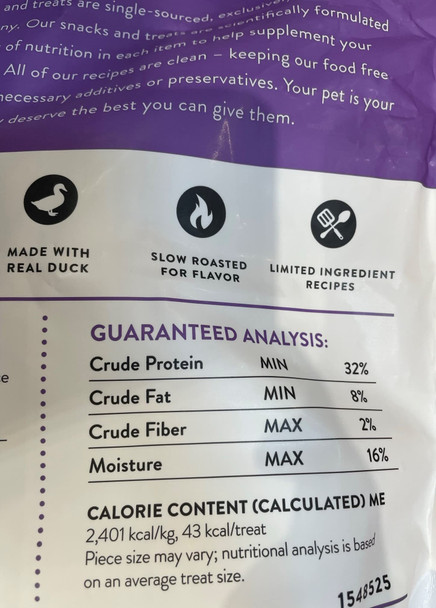 ButcherS Natural Costless Pet Treats Duck Breast Fillets 32Ounces