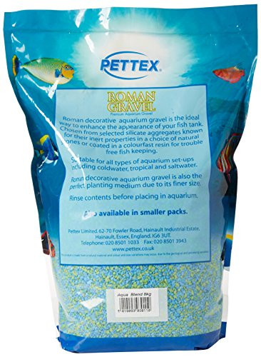 Pettex Monster Pet Supplies Pettex Roman Gravel Aquarium Gravel 44Lb Aqua Blend