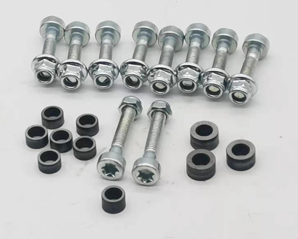 Kerlista,1 Set of Hedge Trimmer Blade Slider,Bolt and Nut fits for Stihl HS81 HS86 HS82 HS87 HSA94 Hedge Cutter , Hedge Trimmer