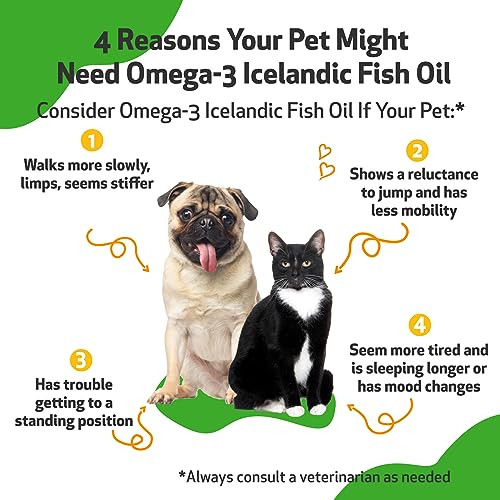 Pet Wellbeing Omega3 Fish Oil For Dogs Skin Coat and Joints 8 Fl Oz Nasc and VetFormulated WildCaught Icelandic Fish Oil With Epa and Dha Anchovies and Sardines For Daily Holistic Care