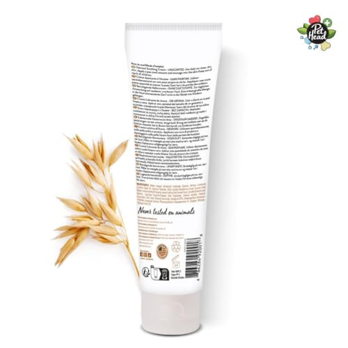 Pet Head Health Oatmeal Soothing Cream For Dogs 3 Fl Oz Fragrance Nourishes And Hydrates Suitable For Use On Sensitive Skin Noses Paws Wrinkles Folds And Tail Pockets