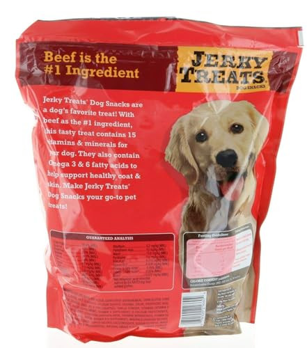 Jerky Treats Tender Strips Dog Snacks Beef 60 Oz 375 Lbs 2 Pack