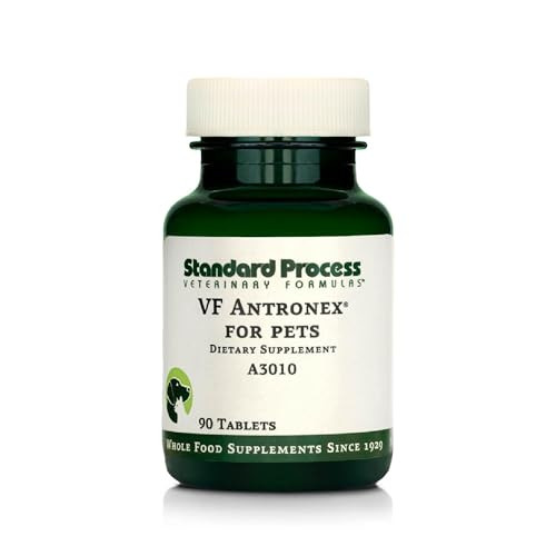 Standard Process Inc Vf Antronex For Pets Feline and Canine Hepatic Support Formula Healthy Liver Supplement For Cats and Dogs Antronex Supplement To Support Healthy Immune System 90 Tablets