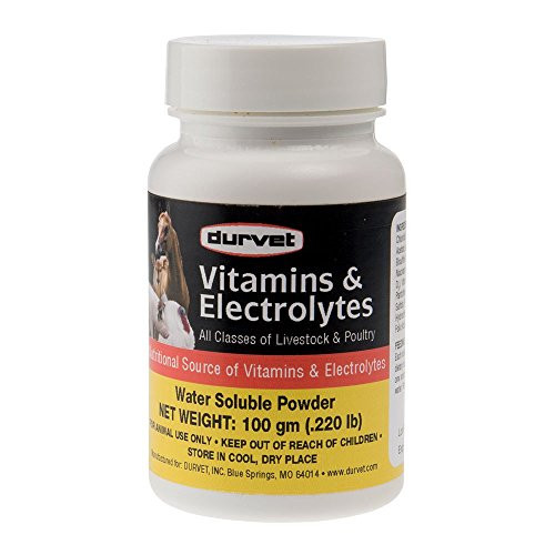 Durvet 698468 Vitamins and Electrolytes For Livestock and Poultry 100G
