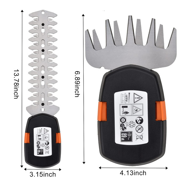 LIGO 7.2V Hedge Trimmer Battery Powered, Lightweight Cordless Trimmers, 2 in 1 1500mAh Multi-Perspective Adjusted Electric Grass Shears for Garden Ar.N KX7.2VG001(Grass Shear)