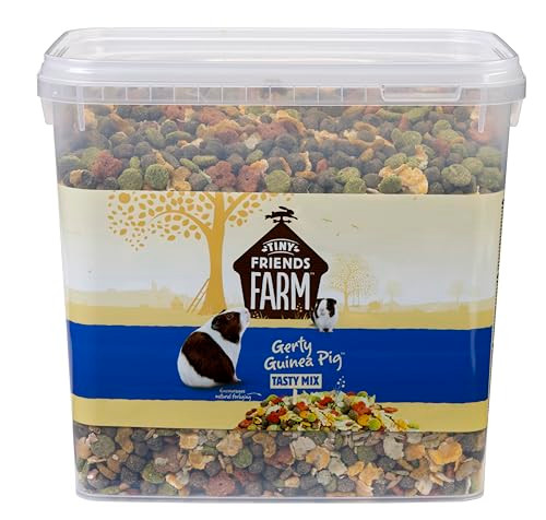 Tiny Friends Farm Gerty Guinea Pig Tasty Mix 10Lbs Bucket
