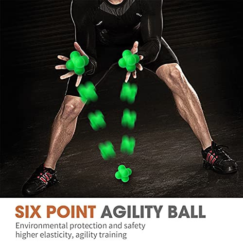 Airlaxer Reaction Ball Reflex Ball For Hand Eye Coordination Training Pack Of 3Orange 283 Inch Yellow Green