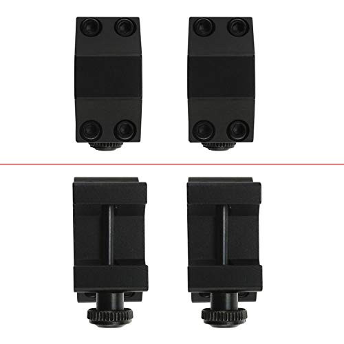 Tydeux 1/254Mm Scope Rings For Weaver And Picatinny Rail Pack Of 2