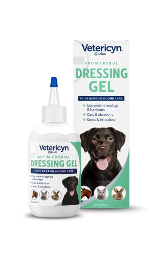Vetericyn Plus Wound Dressing Gel For Animals Thick Barrier Wound Care For Cats Dogs Horses And Small Animals Works On Wounds And Skin Irritations 3 Ounces