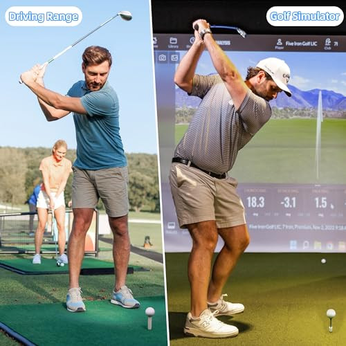 The Golfer Store Rubber Golf Tees For Mats Golf Tee Holder For Driving Range and Simulator Unbreakable Golf Mat Tee Golf Accessories For Indoor and Outdoor Practice 6 Sizes Rubber Tees and 2 Sizes Tees 32 Pcs