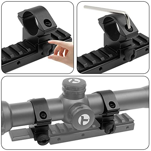 Tydeux 1/254Mm Medium Profile Scope Rings For Weaver And Picatinny Rail Pack Of 2