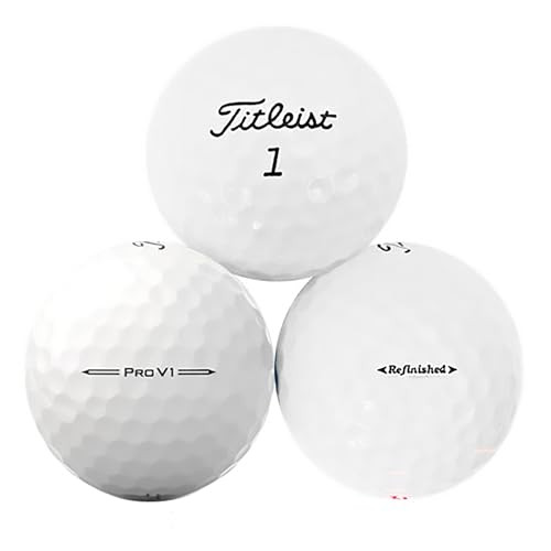 Titleist Pro V1 Model Refinished Golf Balls 12 Pack TourLevel Distance Soft Feel And Control Premium Refinished Quality