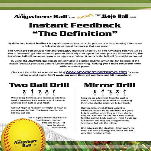 Nature Bound The Anywhere Ball Baseball and Softball Foam Training Ball 6 Pack Bundle
