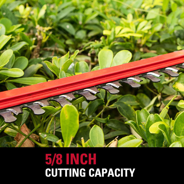 POWERWORKS 60V 20-Inch Cordless Brushed Pole Hedge Trimmer, 2Ah Battery and Charger Included