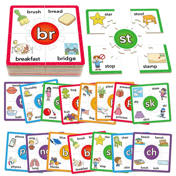 Torlam Phonics Puzzles Rhyming Games Phonics Games Flash Cards For Kids Toddler Learn To Read Spelling Reading Sight Words Short A E I O U Blends Site Words For Preschool Kindergarten Homeschool