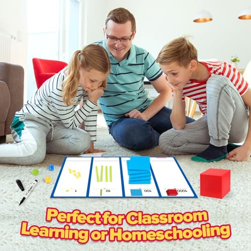 Torlam Base Ten Blocks For Place Value Counting Kindergarten Math Games Base 10 Math Manipulatives For 1St3Rd Grade Kids