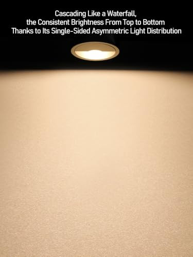 Torchstar 3 Inch 5Cct Led Asymmetric Wallwasher Recessed Lights With JBox 35 UltraNarrow Trim Recessed Ceiling Spotlight Ic Rated Dimmable AntiGlare Cri90 27005000K Etl Fcc Pack Of 2