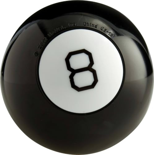 Magic 8 Ball Mattel Games Magic 8 Ball Novelty FortuneTelling Toy Retro Look For Kids GrownUps Families Parties and Travel Exclusive