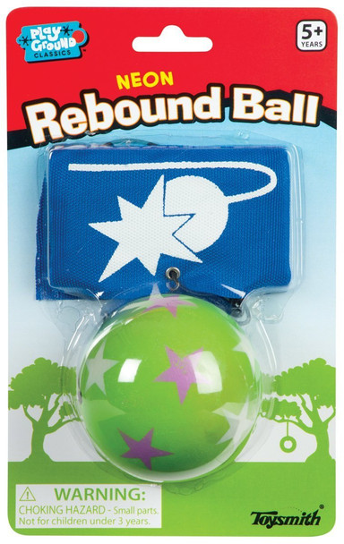 Toysmith Neon Rebound Ball Assorted Colors Packaging May Vary