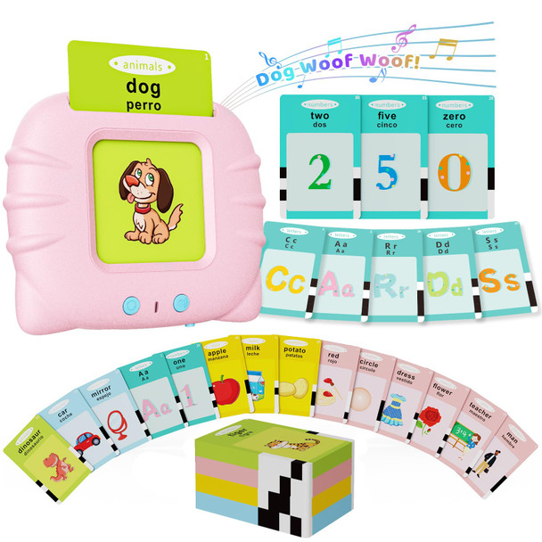 Aullsaty Talking Flash Cards For Toddlers 13 Upgraded 248 Sight Words Montessori Speech Therapy Toy Autism Sensory Educational Learning Toys Birthday Gifts For Boys Girls Green