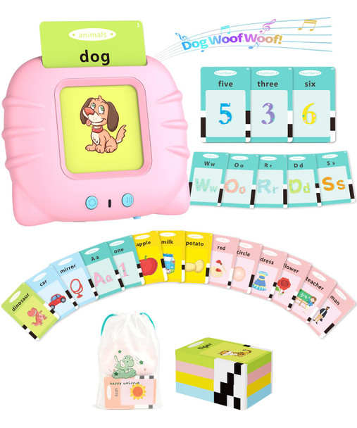 Aullsaty Talking Flash Cards For Toddlers 13 Upgraded 248 Sight Words Montessori Speech Therapy Toy Autism Sensory Educational Learning Toys Birthday Gifts For Boys Girls Green
