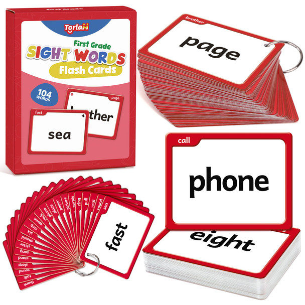 Torlam Sight Words and Phonics Flash Cards For Kids Learn To Read Digraphs Cvc Blends Long Vowel Sounds Spelling Reading Phonics Games Site Words For PreK Kindergarten 1St 2Nd 3Rd Grade Homeschool