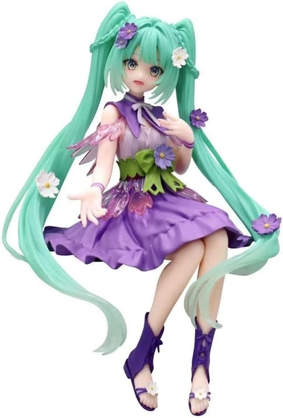Thunder Tech Hatsune Miku Flower Fairy Cosmos Purple Ver Noodle Stopper Figure