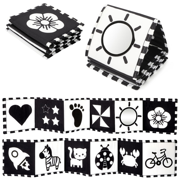 Urmywo Black And White Tummy Time High Contrast Newborn Toys 03 Months Soft Baby Book Visual Stimulation Montessori Sensory Infant Toys 0612 Months Shower For Boys Girls