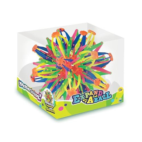 The Orb Factory Orb Curiosities Jumbo ExpandABall More Than Doubles In Size From 6 To 14 Expandable Sensory and Fidget Sphere And Breathing Ball Toy Great For Breathing Exercises And Play For Kids And Adults