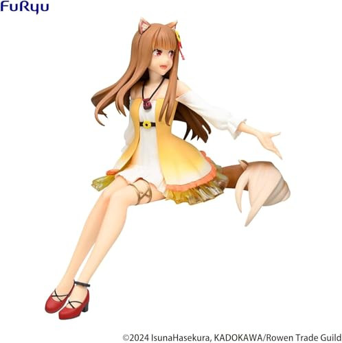 Thunder Tech Spice And Wolf Noodle Stopper Figure Holo Sunflower Dress VerJapanese Anime Character