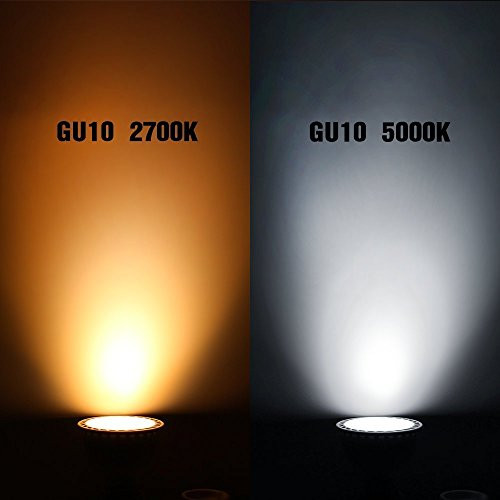 Torchstar 10Pack Mr16 Gu10 Led Light Bulb 7W 60W Equivalent 5000K Daylight 36 Beam Angle 500Lm UlListed Track Lighting Recessed Light 2 Years NonDimmable