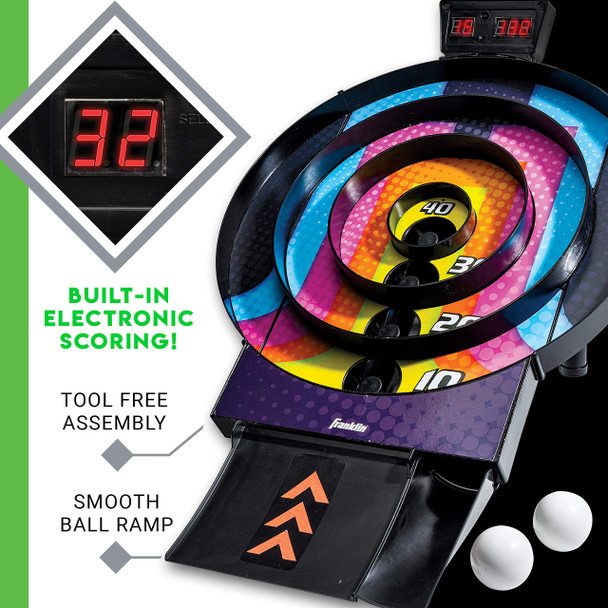 Franklin Sports Whirl Ball Arcade Game Game Room Ready Tool Arcade Game Auto Scoring Electronics With Arcade Ball Ramp Great For Kids And Family Fun