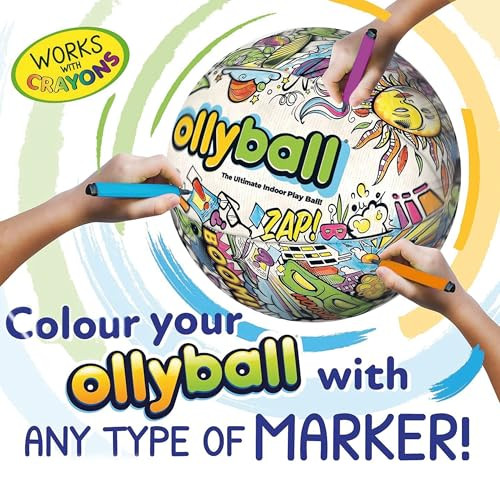 Ollyball Best Indoor Play Ball For Kids And Parents Colorful Ball Suitable For Indoor And Outdoor Play