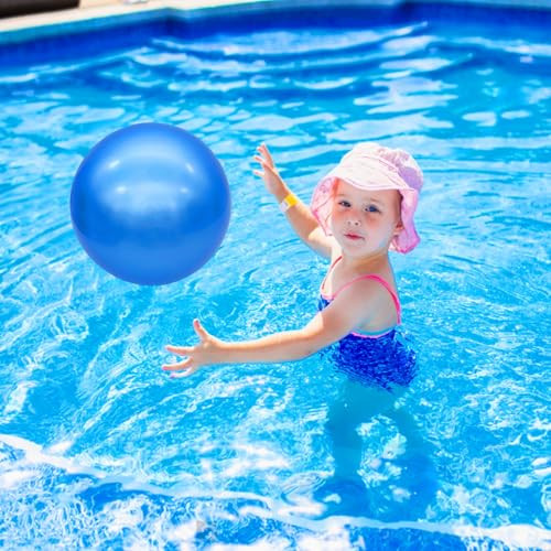 Gcqjoq 2 Pcs 9 Inch Inflatable Bouncy Balls With Hand Air Pump For Indoor Outdoor Play Balls Red Blue