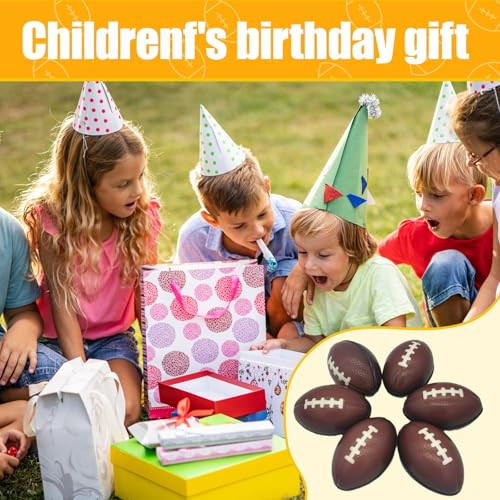 Urspasol 12/30/60Pack Mini Football Stress Balls Soft Foam Football For Kids Small Squeeze Sport Balls Party Decorations Favors Goodie Toy and Anxiety Relief Hand Exercise School Rewards 60