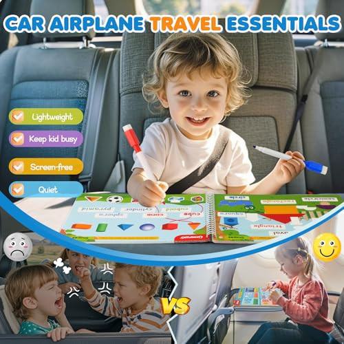Urmywo Preschool Learning Activities Kindergarten Workbooks Toddler Alphabet Learning Educational Toys For 2 3 4 5 Year Old Writing Practice Tracing Activity Travel Toys Learning Book Gifts For Kids