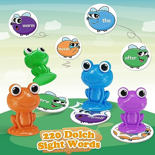 Torlam Sight Word Games Frog Site Words Educational Flash Cards Kindergarten Phonics Learning Games Toys For Kids Homeschool Supplies PreK Kindergarten 1St 2Nd 3Rd Grade Classroom Must Have
