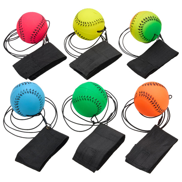 Playbees Wrist Baseballs Neon Reactive 12 Pack Practice Sports Balls For Fun Outdoor Activity For Kids Spring Training Party Favor Baseball Season Sports Team Party Bag Filler