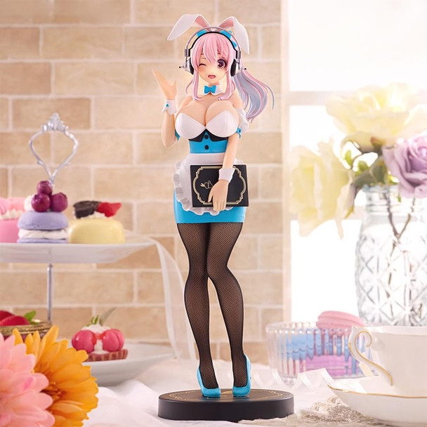 Thunder Tech Super Sonico Waitress Light Blue Ver Bicute Bunnies Figure