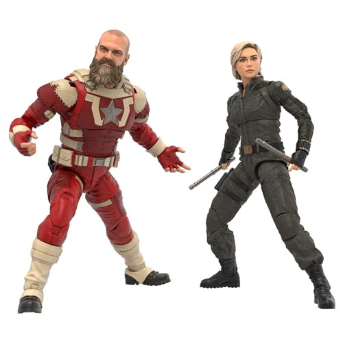 Marvel Legends Series Yelena Belova And Red Guardian 2Pack Thunderbolts Movie Collectible 6Inch Action Figures