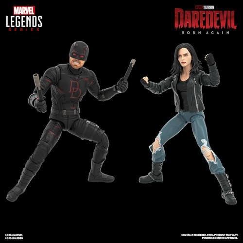 Marvel Legends Series Daredevil Born Again Daredevil and Jessica Jones 2 Collectible 6Inch Action Figures